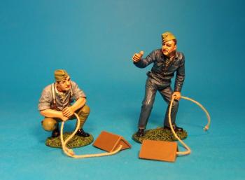 Image of Chocs Away! Set 2, British Ground Crew--two figures--RETIRED--LAST ONE!!