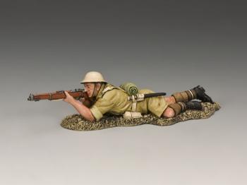 Image of Lying Firing Rifleman, British Tommy--RETIRED. ONE AVAILABLE! 