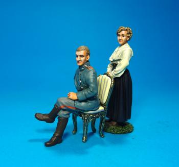 Udet and Lola--Knights of the Skies--two figures--RETIRED. - ONE AVAILABLE!  Udet and Lola--Knights of the Skies--two figures--RETIRED. - ONE AVAILABLE!  #27478