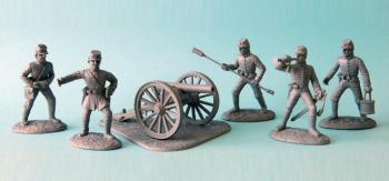 American Civil War Confederate Artillery--Gray Plastic #27548