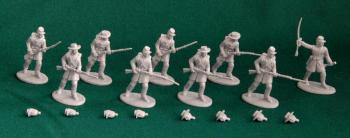 American Civil War Union Infantry--Blue Plastic--9 Figures in 3 poses #27552
