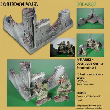 Destroyed Corner Structure #1--RETIRED. - LAST ONE!  #27578
