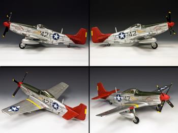 US P.51D Mustang, Red Tails 301st Fighter Squadron--RETIRED. -LAST ONE MIB #27617
