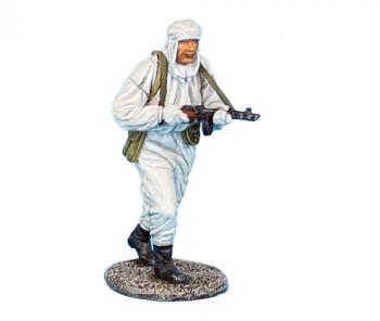 Russian Infantry in Winter Camo Advancing with PPSH 41, Stalingrad 1942--single figure--RETIRED--LAST ONE!! Russian Infantry in Winter Camo Advancing with PPSH 41, Stalingrad 1942--single figure--RETIRED--LAST ONE!! #27716