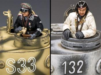 Image of German Tank Commanders #1--two figures--RETIRED. ONE AVAILABLE! 