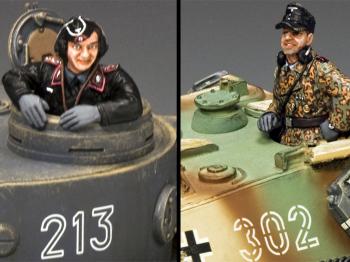 Image of German Tank Commanders #2--two figures--RETIRED - TWO AVAILABLE! 