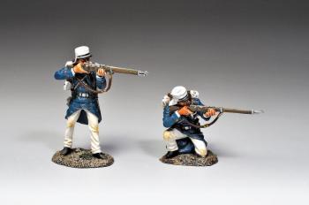 French Foreign Legion Standing firing legionnaire and kneeling rifleman--two figures--RETIRED--LAST ONE!! #27838