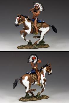 Rain-In-The-Face--Mounted with rifle and revolver--single mounted figure Rain-In-The-Face--Mounted with rifle and revolver--single mounted figure #28067