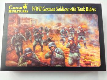 WWII German Soldiers with Tank Riders--37 figures in 11 poses--FOUR IN STOCK! WWII German Soldiers with Tank Riders--37 figures in 11 poses--FOUR IN STOCK! #28375