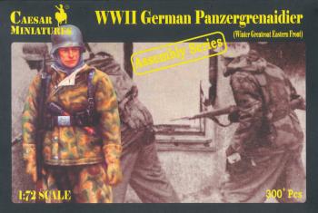 German Panzergrenadiers (Winter Greatcoat East) Assembles 16 figures--ONE IN STOCK. #28377