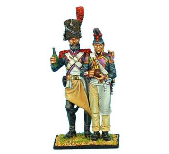 Veteran Sapper Introduces a Drummer Boy to Spirits--two figures on single base--ONE IN STOCK. Veteran Sapper Introduces a Drummer Boy to Spirits--two figures on single base--ONE IN STOCK. #28460
