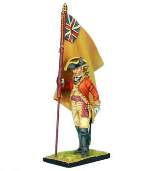 Image of British 22nd Foot Standard Bearer--Regimental Colors--single figure--RETIRED--LAST ONE!!