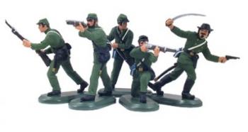 American Civil War Foot Counter Pack #2 (Green)--6 plastic figures American Civil War Foot Counter Pack #2 (Green)--6 plastic figures #28536