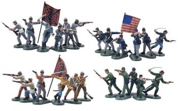 American Civil War Foot Counter Pack #2--48 plastic figures American Civil War Foot Counter Pack #2--48 plastic figures #28537