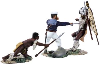 Seaman Aynsley's Demise--Hand-to-Hand Set with Seaman Aynsley and Two Zulus--RETIRED--LAST ONE!! Seaman Aynsley's Demise--Hand-to-Hand Set with Seaman Aynsley and Two Zulus--RETIRED--LAST ONE!! #28601