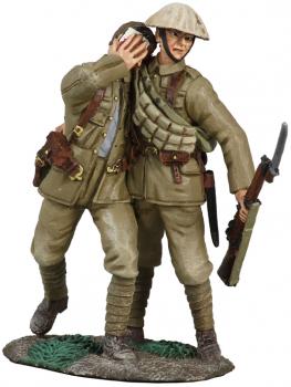 1916 British Regimental Aid Post Set No.2, Walking Wounded--two figures on single base--RETIRED--LAST ONE!! #28607