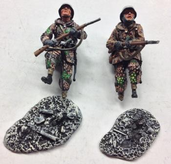 Image of German Bulge Advancers--2 Figures -- BOTH BROKEN AT ANKLE!