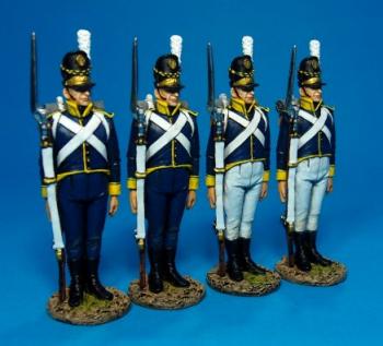 Image of Standing Line Infantry Box Set, 21st Line Infantry Regt--four figures--RETIRED--LAST ONE!!