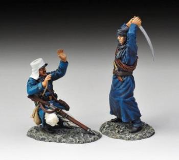 Die Infidel!--FFL Legionnaire in White Kepi vs. swordsman (blue)--RETIRED--LAST ONE!! #29387