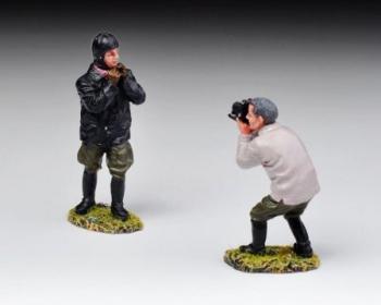 Image of Alexander Decker, pilot and photographer--two figures--RETIRED--LAST ONE!!
