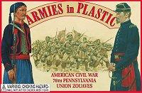 76th Pennsylvania Union Zouaves--20 figures in 10 poses--Medium Blue #418