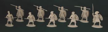 Sacred Band/Spartans (White)--nine unpainted plastic figures #29916