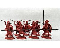 Sacred Band/Spartan Hoplites (Red)--nine unpainted plastic figures #29917