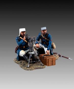 St. Etienne HMG set--FFL gunner and loader with kepi and havelock--RETIRED--LAST ONE!! #30093