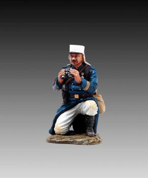 French Foreign Legion HMG Officer (kepi with Havelock)--single kneeling figure--RETIRED--LAST ONE!! #30096