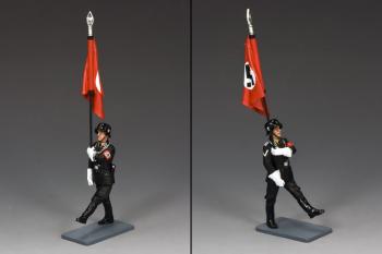 SS Flagbearer Goose-Stepping--single figure with National Flag #30328