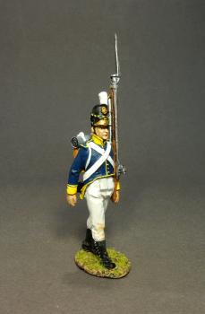 Image of Line Infantry Marching, 21st Line Infantry Regiment, Portuguese Line Infantry, The Peninsular War--single figure--RETIRED -- LAST TWO!!