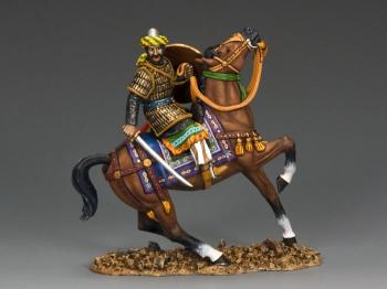 Mounted Saracen Bodyguard with Sword--single mounted figure--RETIRED--LAST ONE!! #30543