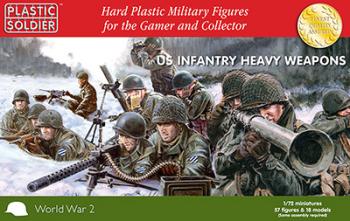 1/72nd U.S. Infantry Heavy Weapons (RED BOX)--57 hard plastic miniatures and 18 models -AWAITING RESTOCK! #30582