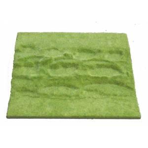 Green Grass Slope--12 in. x 12 in. x 2 in.--Slope inclines from 6mm to 50mm high--ONE IN STOCK. #3859