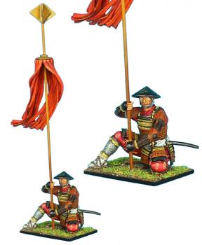 Samurai Standard Bearer, Takeda Clan--Nagashino 1575--single figure--ONE IN STOCK. Samurai Standard Bearer, Takeda Clan--Nagashino 1575--single figure--ONE IN STOCK. #30647