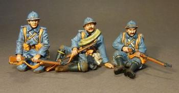 Three PCDF Tank Riders, 123e Regiment of Infantry, French Infantry 1917-1918, Battle of Amiens, 6th August 1918--three figures--RETIRED--LAST ONE!! Three PCDF Tank Riders, 123e Regiment of Infantry, French Infantry 1917-1918, Battle of Amiens, 6th August 1918--three figures--RETIRED--LAST ONE!! #30723