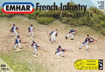 French Infantry of the Peninsular War, 1807-1814--unpainted plastic 1:72 scale figures French Infantry of the Peninsular War, 1807-1814--unpainted plastic 1:72 scale figures #30867