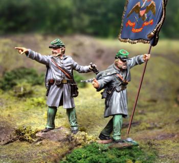 Berdans Commander and Flagbearer--two figures--RETIRED. LAST ONE!  #30909