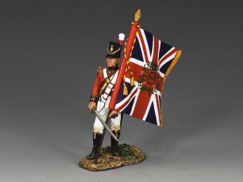 British Officer with King's Colour--single figure with flag #30975