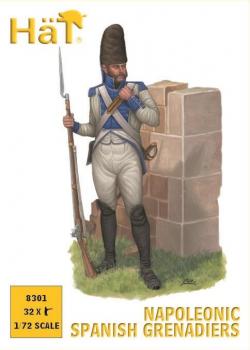Napoleonic Spanish Grenadiers--thirty-two 1:72 scale plastic figures Napoleonic Spanish Grenadiers--thirty-two 1:72 scale plastic figures #31062