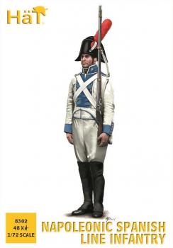 Napoleonic Spanish Line Infantry--forty-eight 1:72 scale plastic figures Napoleonic Spanish Line Infantry--forty-eight 1:72 scale plastic figures #31063