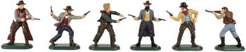 Wild West Cowboys Set No. 1--6 Foot Figures in Window Box Wild West Cowboys Set No. 1--6 Foot Figures in Window Box #31173
