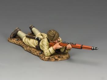 Image of Lying Prone Turk With Rifle--single figure--RETIRED--LAST ONE!!