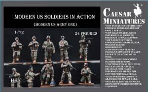 Modern U.S. Soldiers in Action--twenty-four 1:72 scale figures--AWAITING RESTOCK. #31368