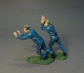 Two British Mechanics Pushing--two figures - LAST ONE!  #31390