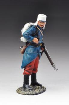 Standing Reloading Legionnaire Wearing Kepi, Havelock, & Red Trousers--single figure--RETIRED--LAST ONE!! #31430
