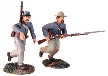 At the Double Quick--Confederate Charging Set--two figures #0