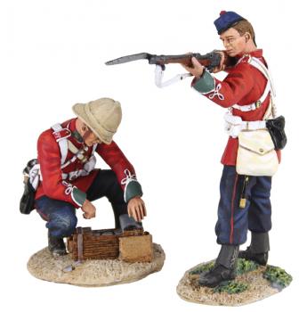 More Ammo!--British 24th Foot Glengerry Standing Firing and British 24th Foot Opening Ammo Box--two figures--RETIRED--LAST ONE!! More Ammo!--British 24th Foot Glengerry Standing Firing and British 24th Foot Opening Ammo Box--two figures--RETIRED--LAST ONE!! #31678