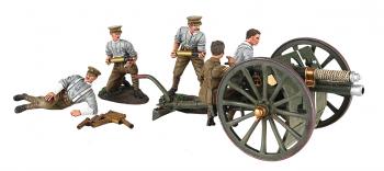 1914 British 13 Pound Gun RHA with Five Man Crew--seven piece set--Limited Edition of 500 Sets #31683