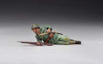 Image of Japanese Soldier Fixing Bayonet--single figure--RETIRED--LAST ONE!!